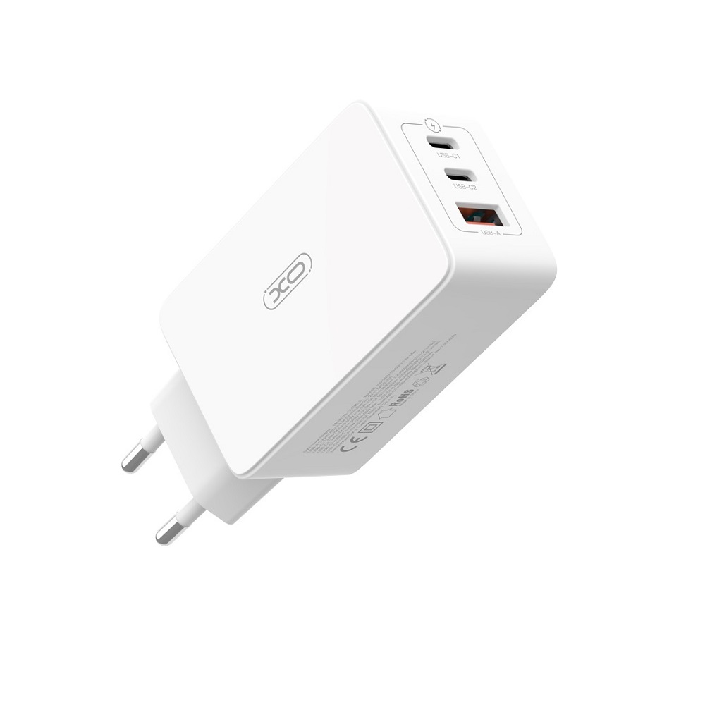 Xo Wall Charger Ce Pd Qc W X Usb X Usb C White Usb C Usb