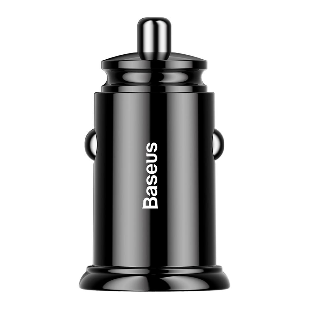 Baseus Dual QC 3 0 USB 2x 30W PD car laddare 2x USB port 4 8A 60W svart