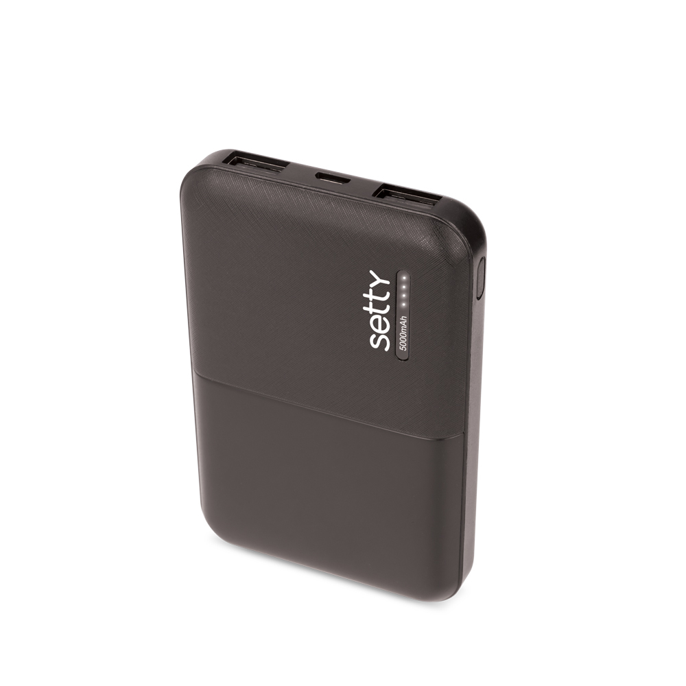 Setty power bank 5000 mAh SPB-05 svart