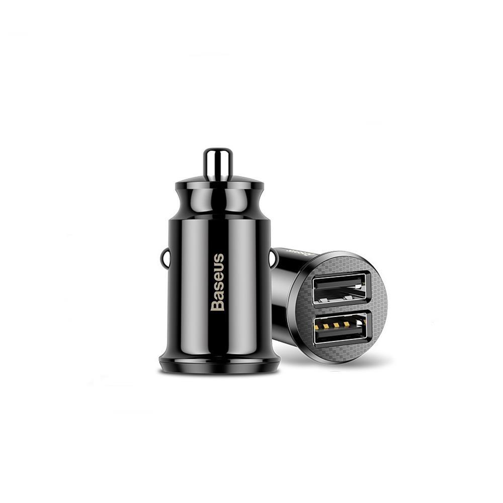 Baseus car laddare Grain 2x USB 3,1A svart