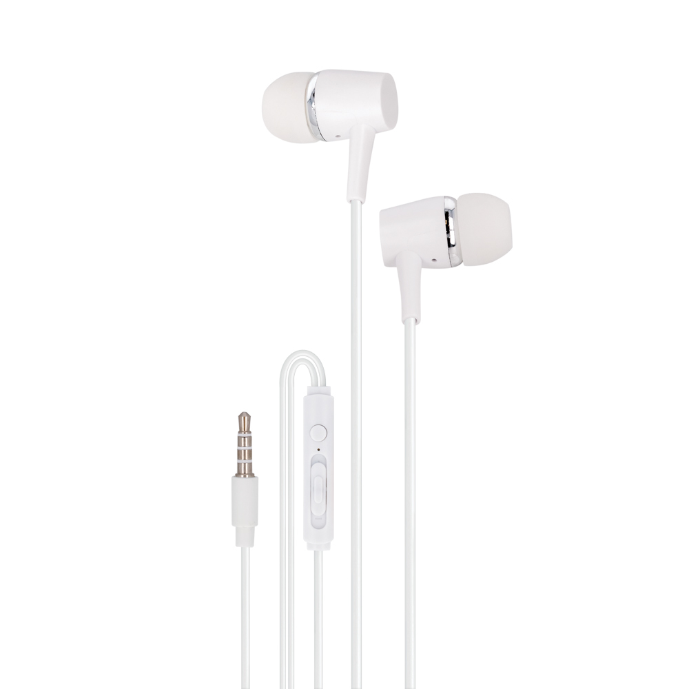 Maxlife wired hörlurar MXEP-02 jack 3,5mm vit