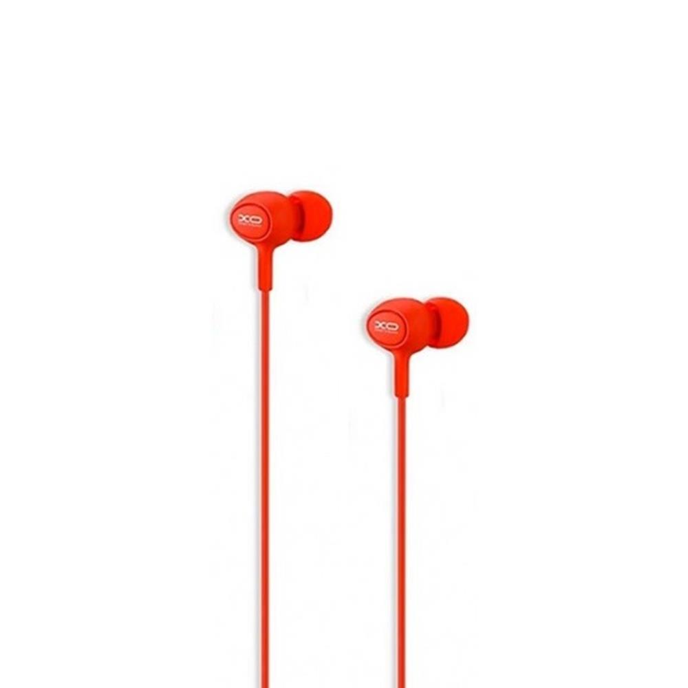 XO wired hörlurar S6 jack 3,5mm röd