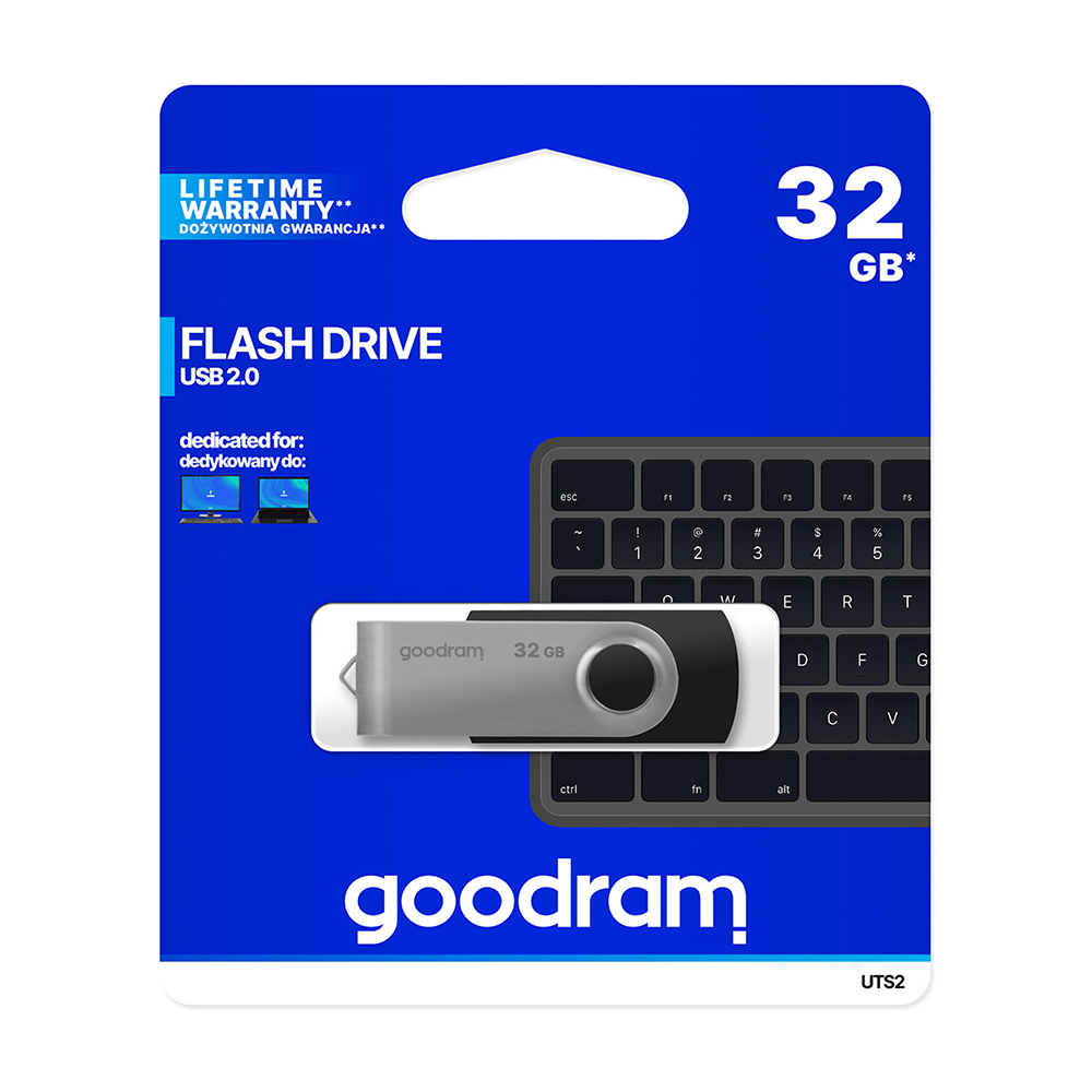 Goodram pendrive 32GB USB 2 0 Twister svart