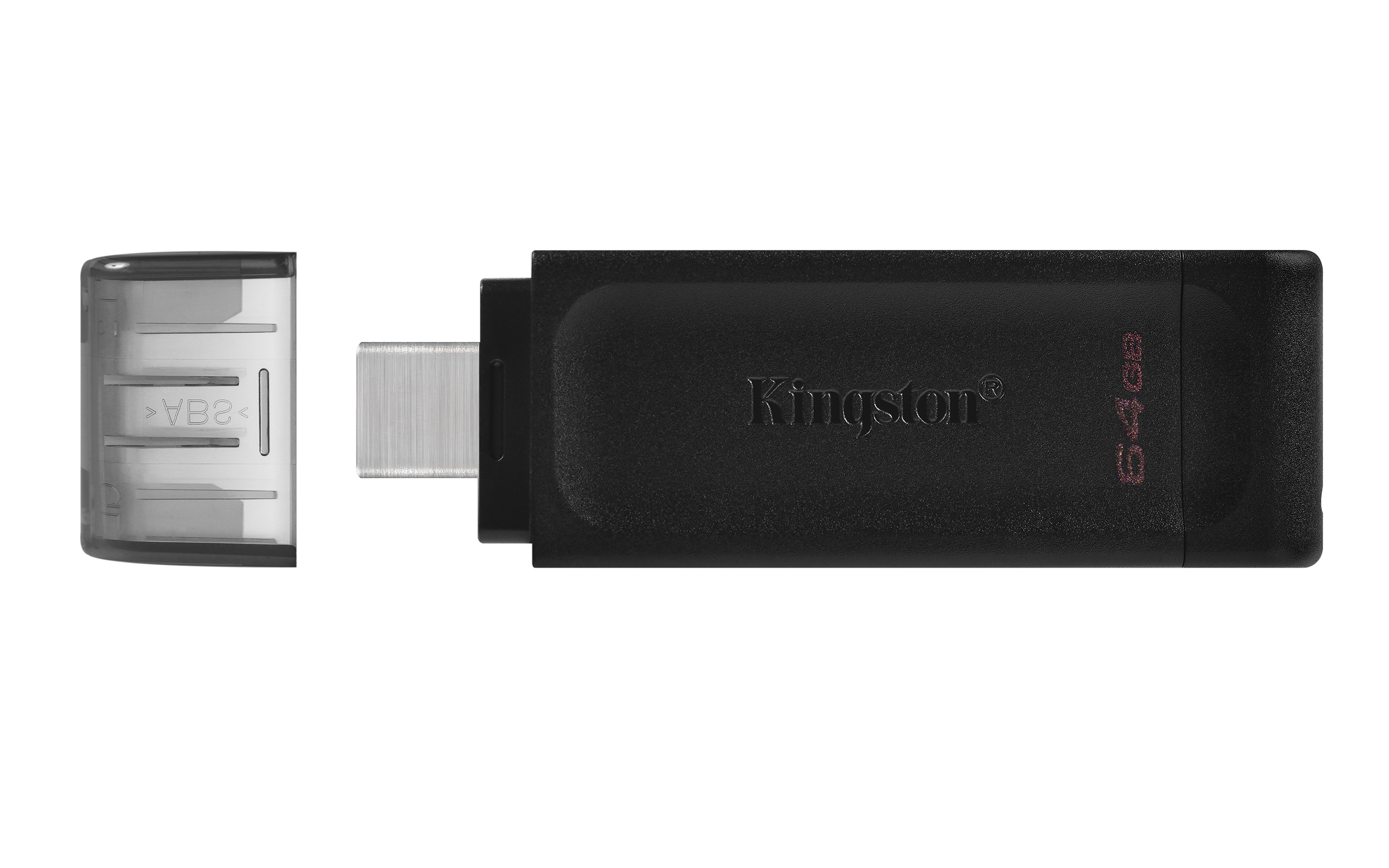 Kingston pendrive 64GB USB-C DT70 svart