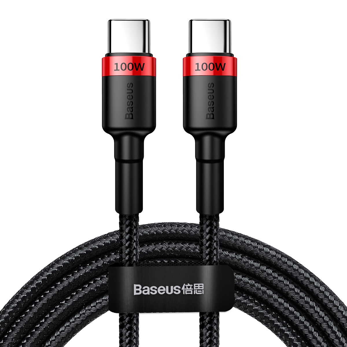 Baseus kabel Cafule PD USB-C - USB-C 2,0 m 5A röd-svart 100W
