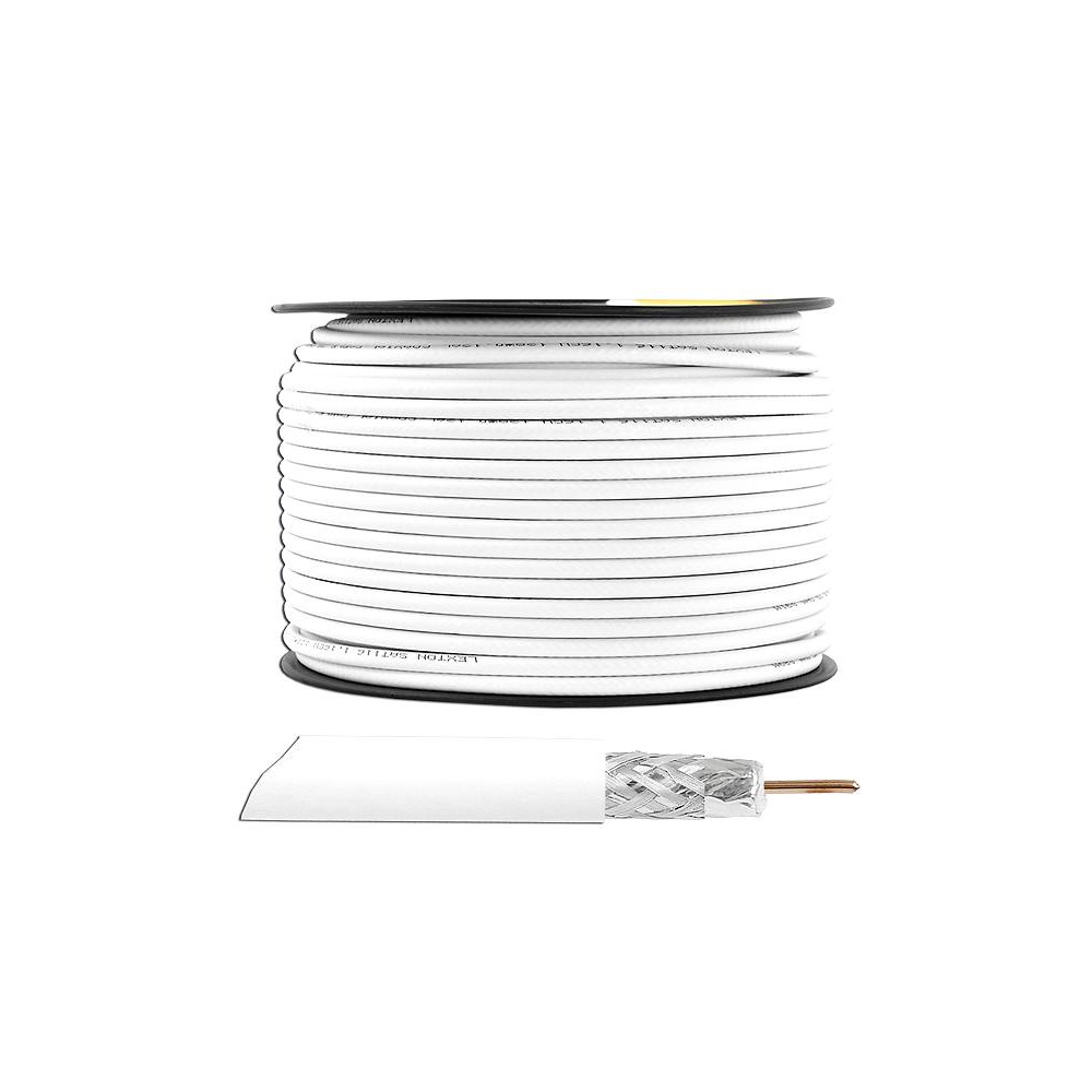 Coaxial kabel 1 16Cu 4 8PFE 128x0,12AL 100m roll