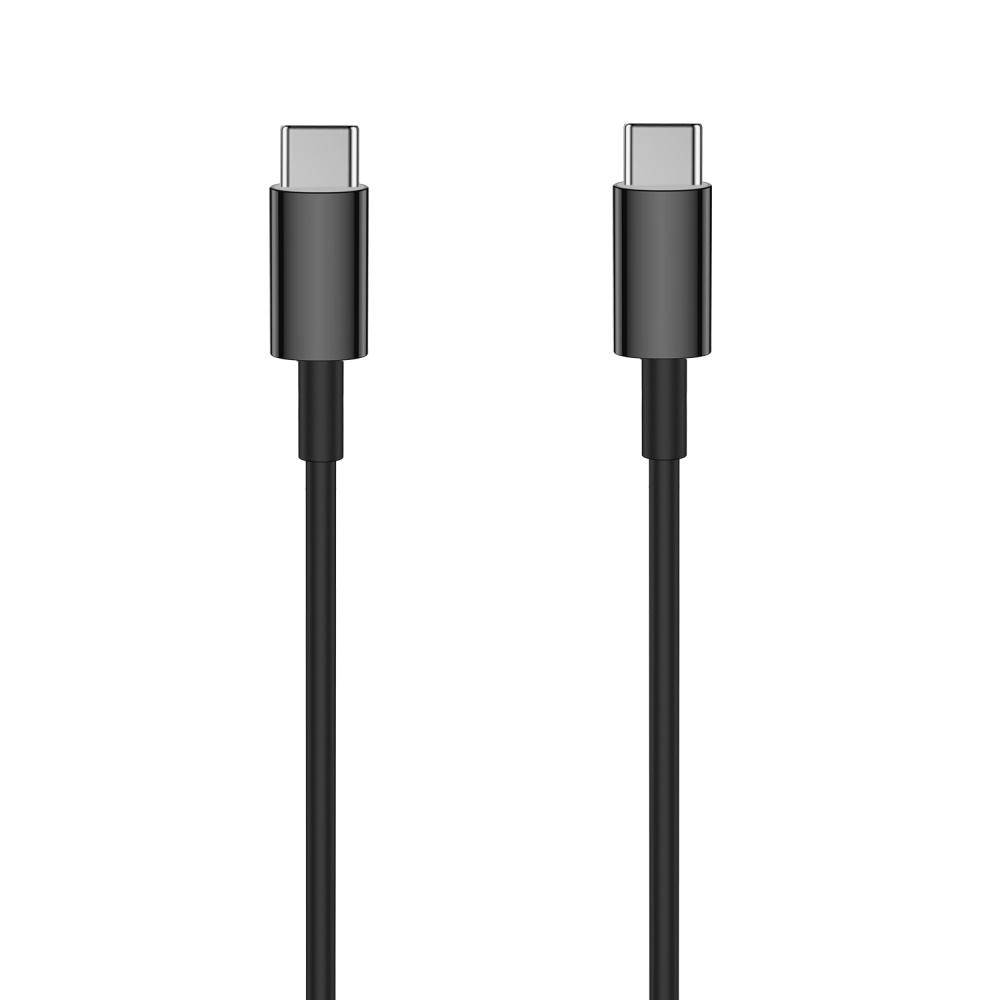 Setty kabel USB-C - USB-C 1,0 m 3A svart