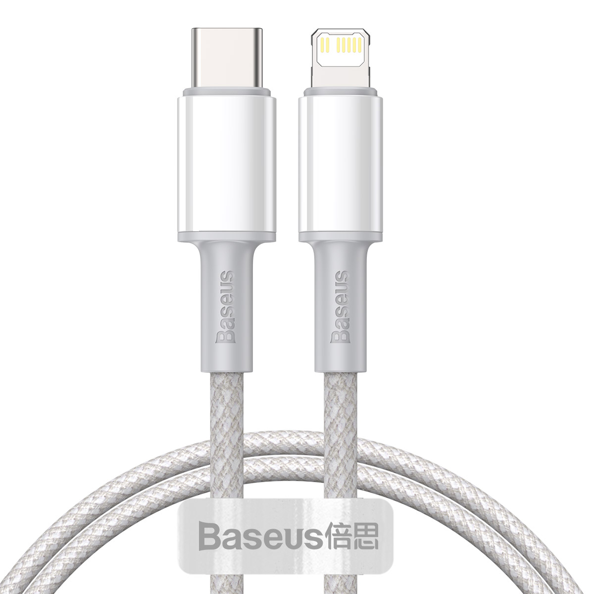 Baseus kabel High Density PD USB-C - Lightning 1,0 m vit 20W