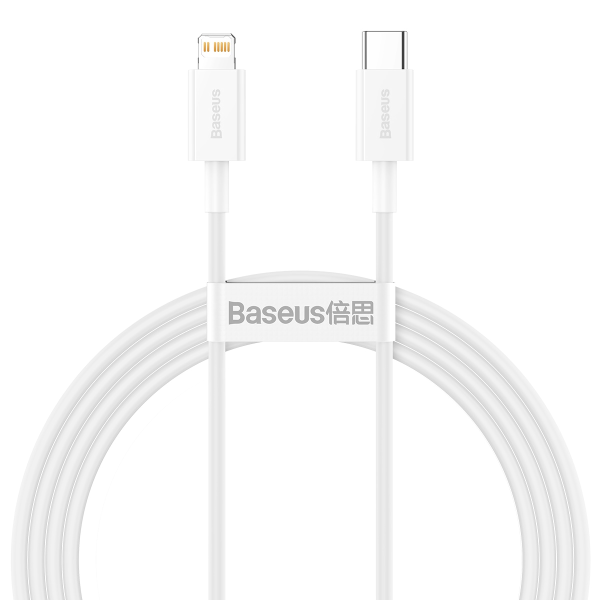 Baseus kabel Superior PD USB-C - Lightning 1,5 m vit 20W