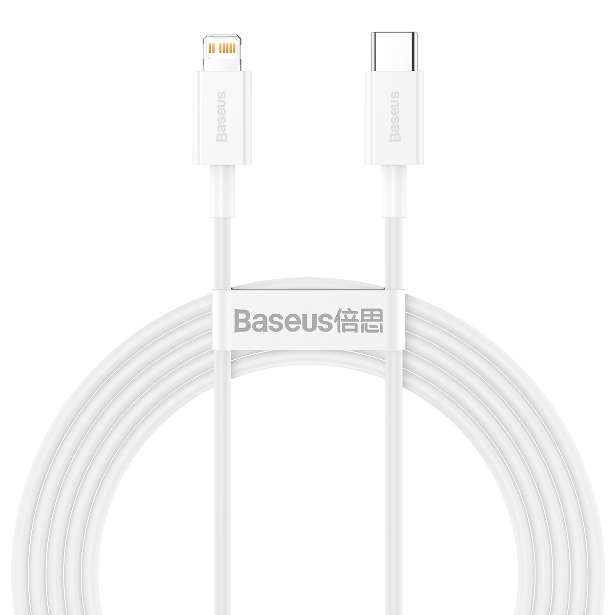 Baseus kabel Superior PD USB-C - Lightning 2,0 m vit 20W