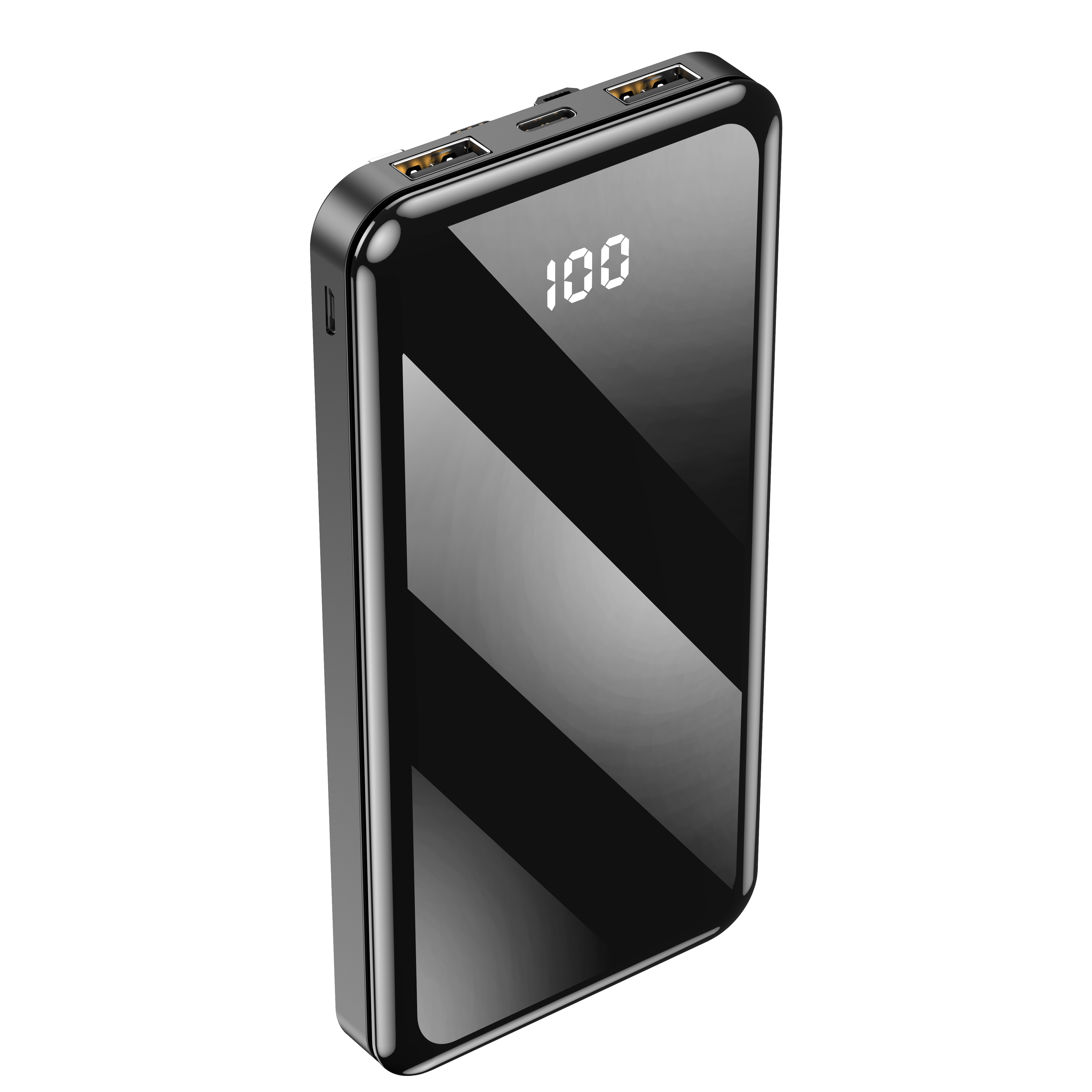 Forever power bank TB-411 ALLin1 10000 mAh with cables USB-C + Lightning + microUSB svart