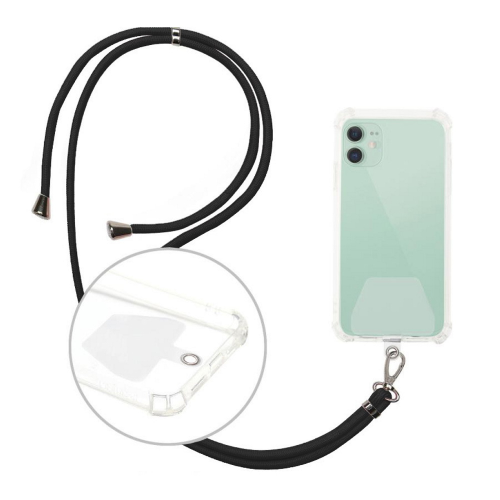 Universal neck strap för phones svart