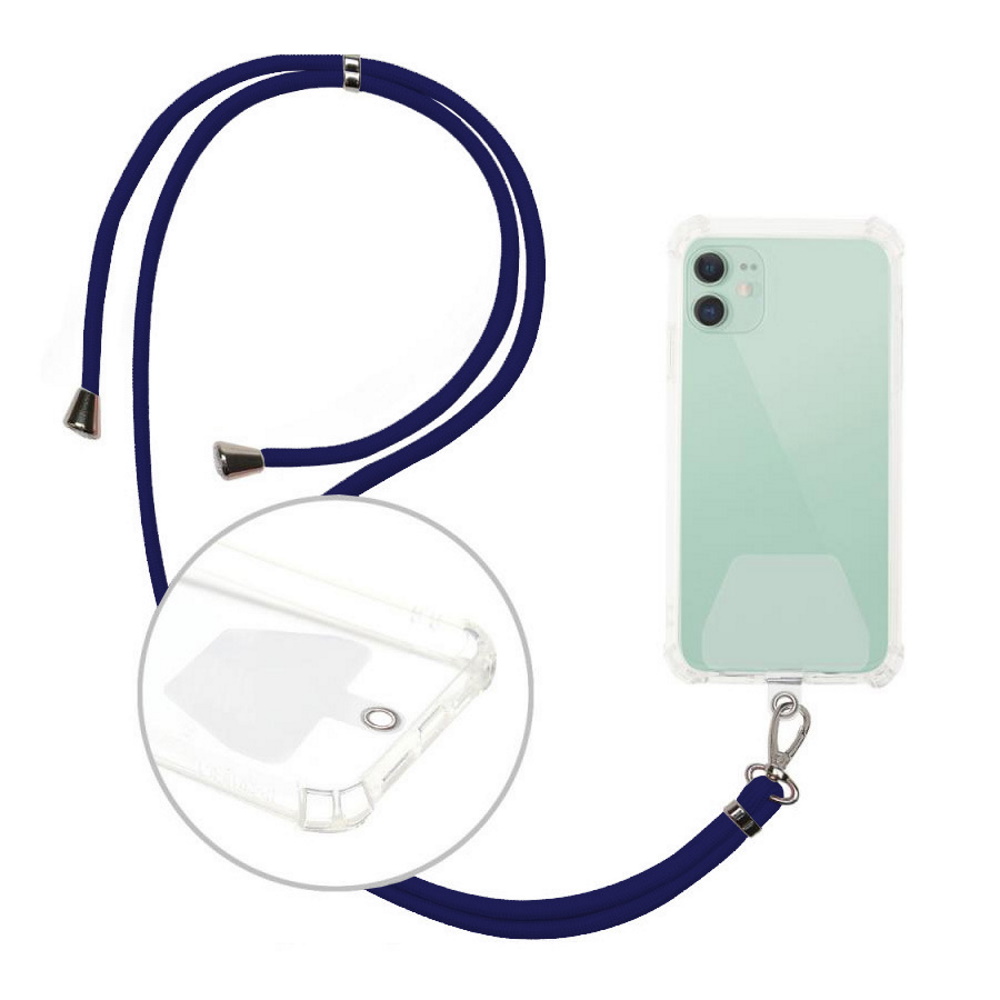 Universal neck strap för phones marinblå