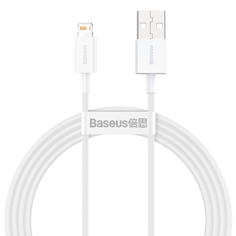 Baseus kabel Superior USB - Lightning 1,5 m 2,4A vit