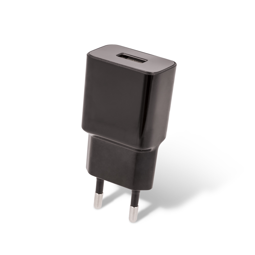 Setty laddare 1x USB 2,4A svart + USB-C kabel 1,0 m NEW