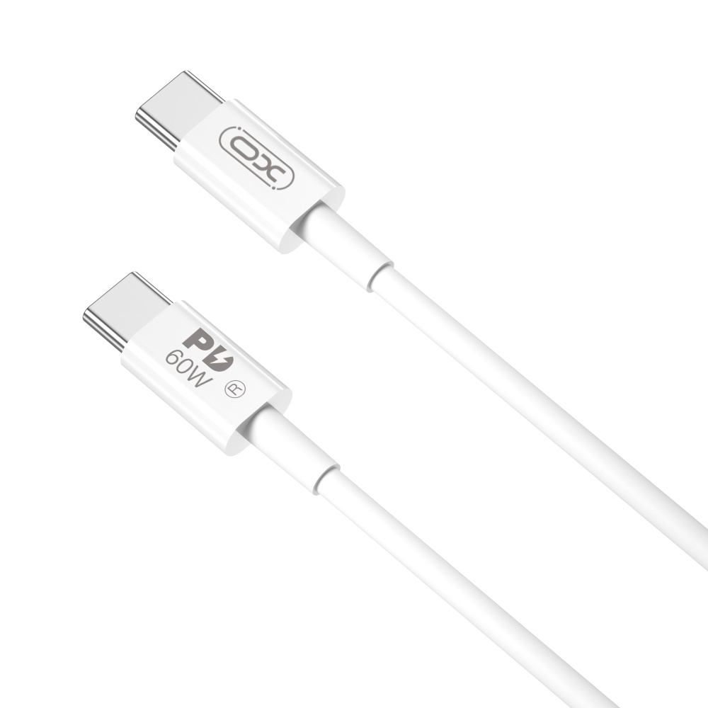 XO kabel NB-Q190B PD USB-C - USB-C 2,0m 60W vit