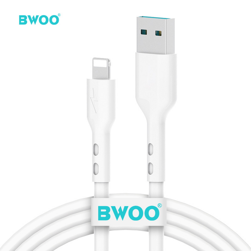 BWOO kabel USB - Lightning 1m 3A vit X172L