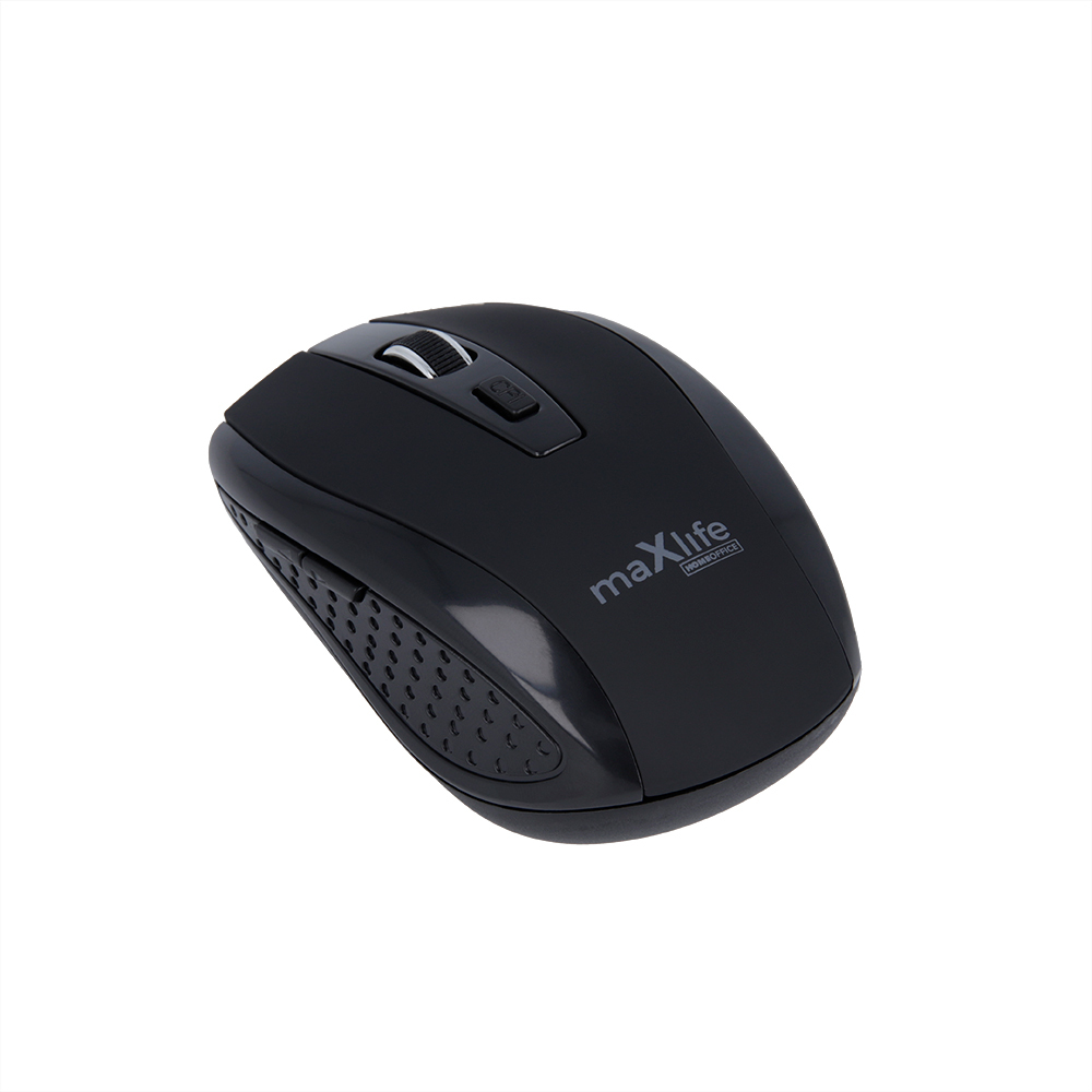 Maxlife Home Office MXHM-02 wireless optical mouse 800 / 1000 / 1600 DPI svart