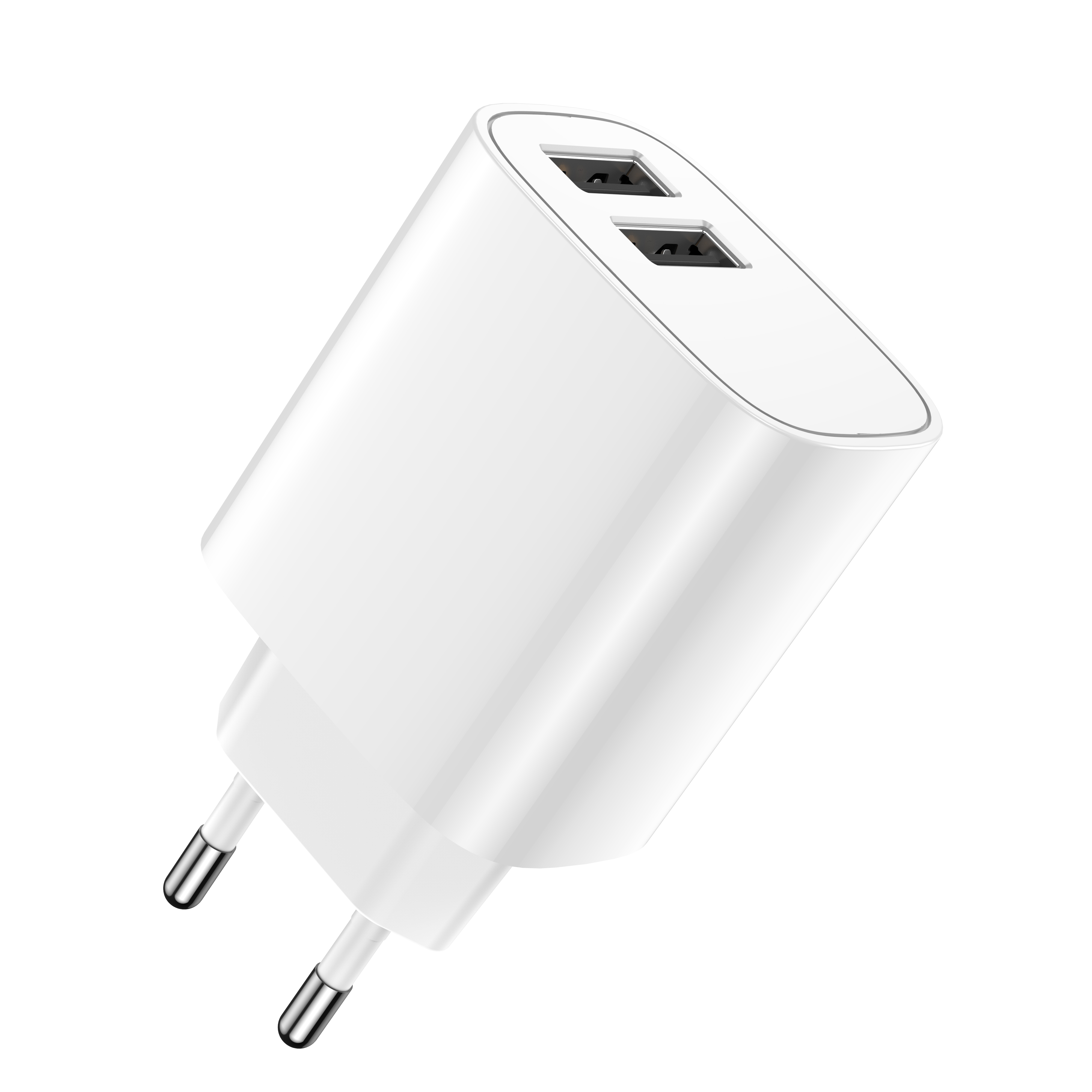 Forever wall laddare 2xUSB 2,4A LS-03 vit