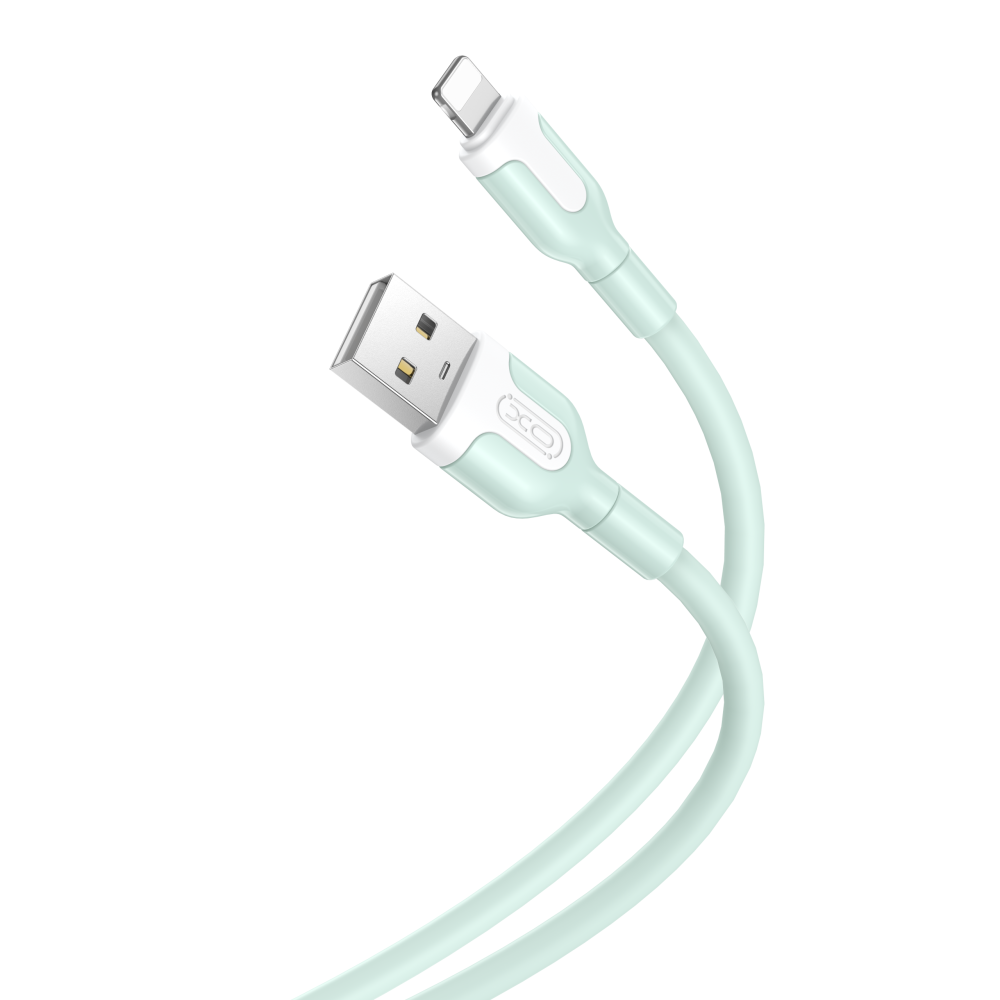 XO kabel NB212 USB - Lightning 1,0 m 2,1A grön