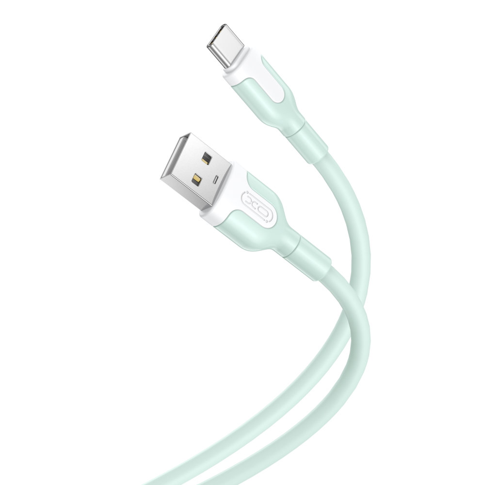 XO kabel NB212 USB - USB-C 1,0 m 2,1A grön
