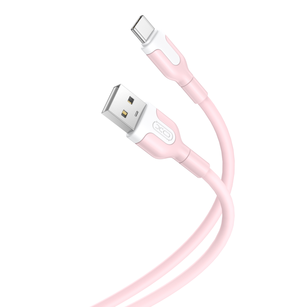 XO kabel NB212 USB - USB-C 1,0 m 2,1A rosa