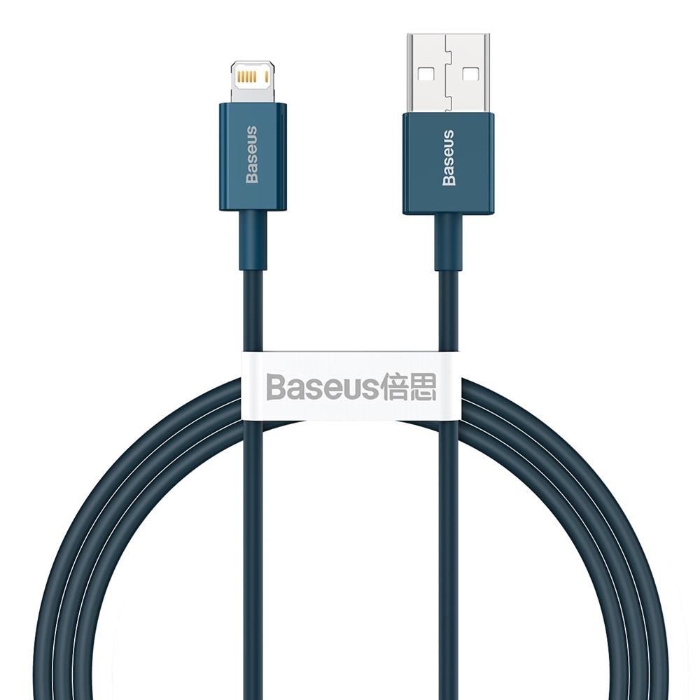 Baseus kabel Superior USB - Lightning 1,0 m 2,4A blå