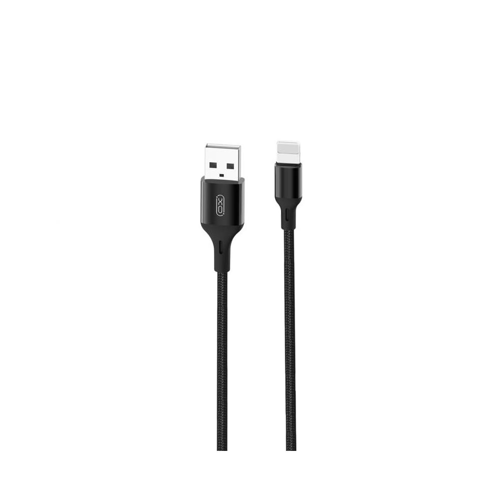 XO kabel NB143 USB - Lightning 2,0 m 2,4A svart
