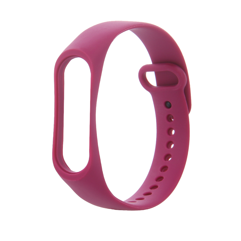 Silicone band för Xiaomi Mi Band 3 / 4 raspberry