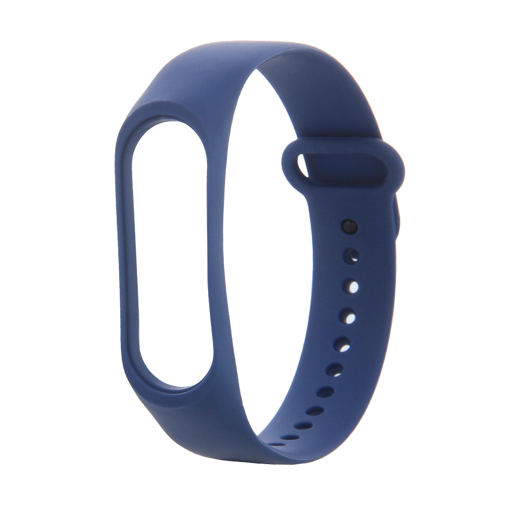 Silicone band för Xiaomi Mi Band 8 / 9 / 10 / 11 midnight blå