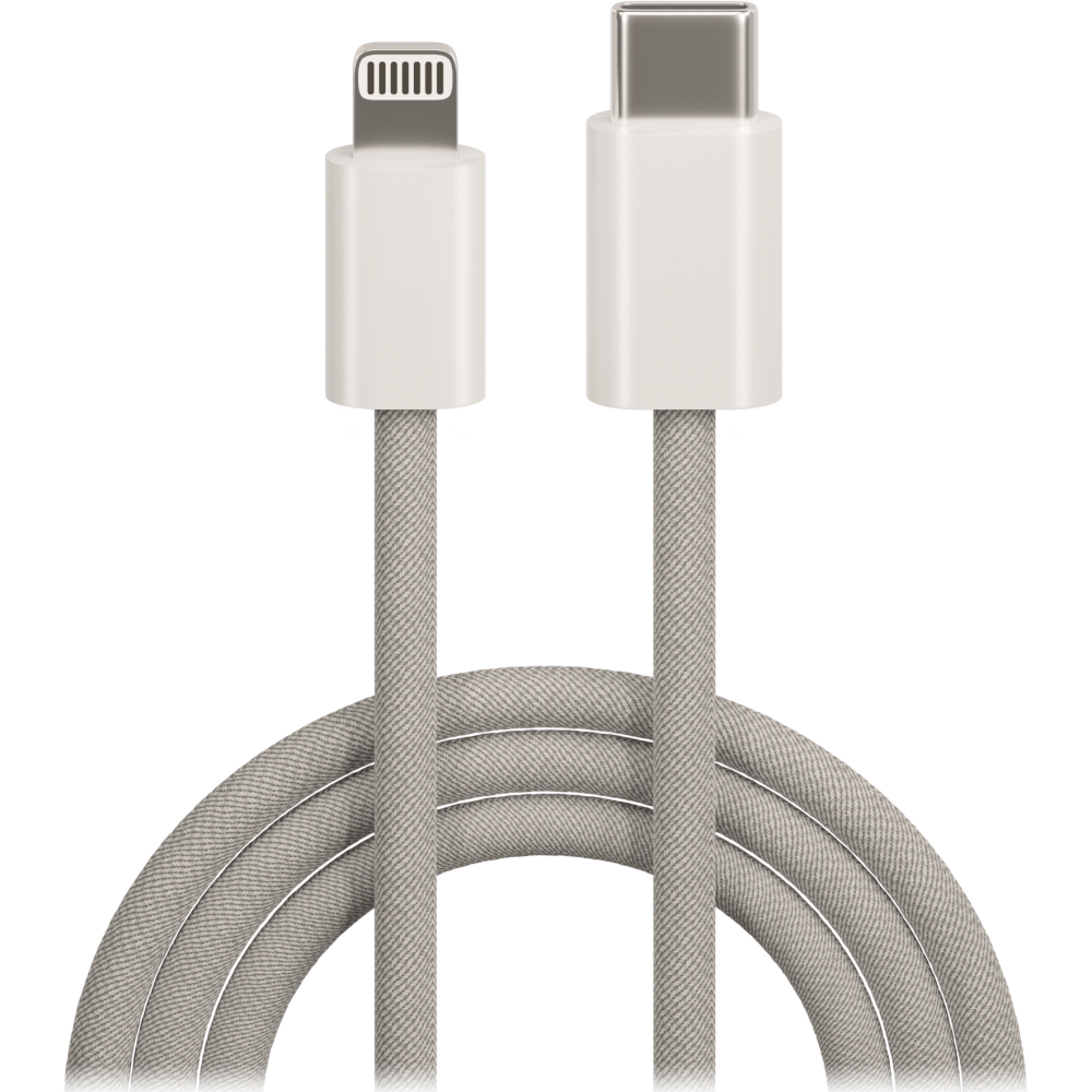 Maxlife MXUC-06 kabel USB-C - Lightning 1,0 m 20W grå nylon