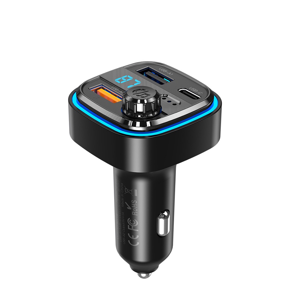 XO transmitter FM BCC08 Bluetooth MP3 car laddare 3,1A svart