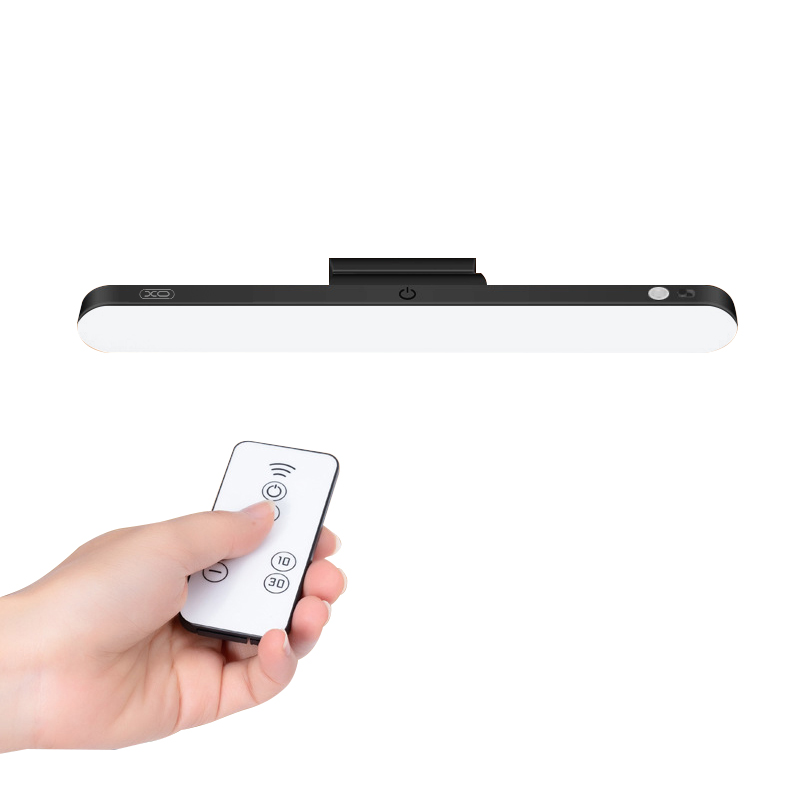 XO LED magnetic lamp YH08B 1200mAh svart + remote control