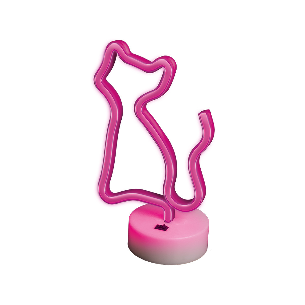 Neon LED on a ställ CAT rosa FSNE02 Forever Light