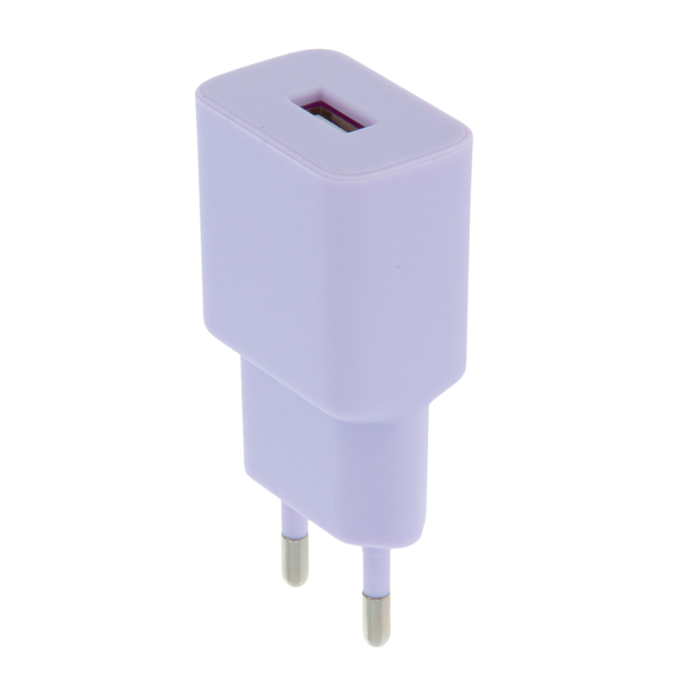 Setty laddare 1x USB 2,4A LSIM-A-129 lilac