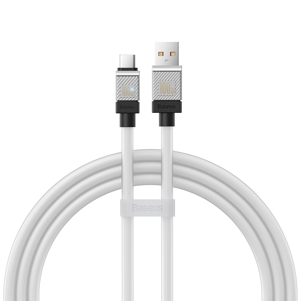 Baseus kabel CoolPlay USB - USB-C 1m 100W vit