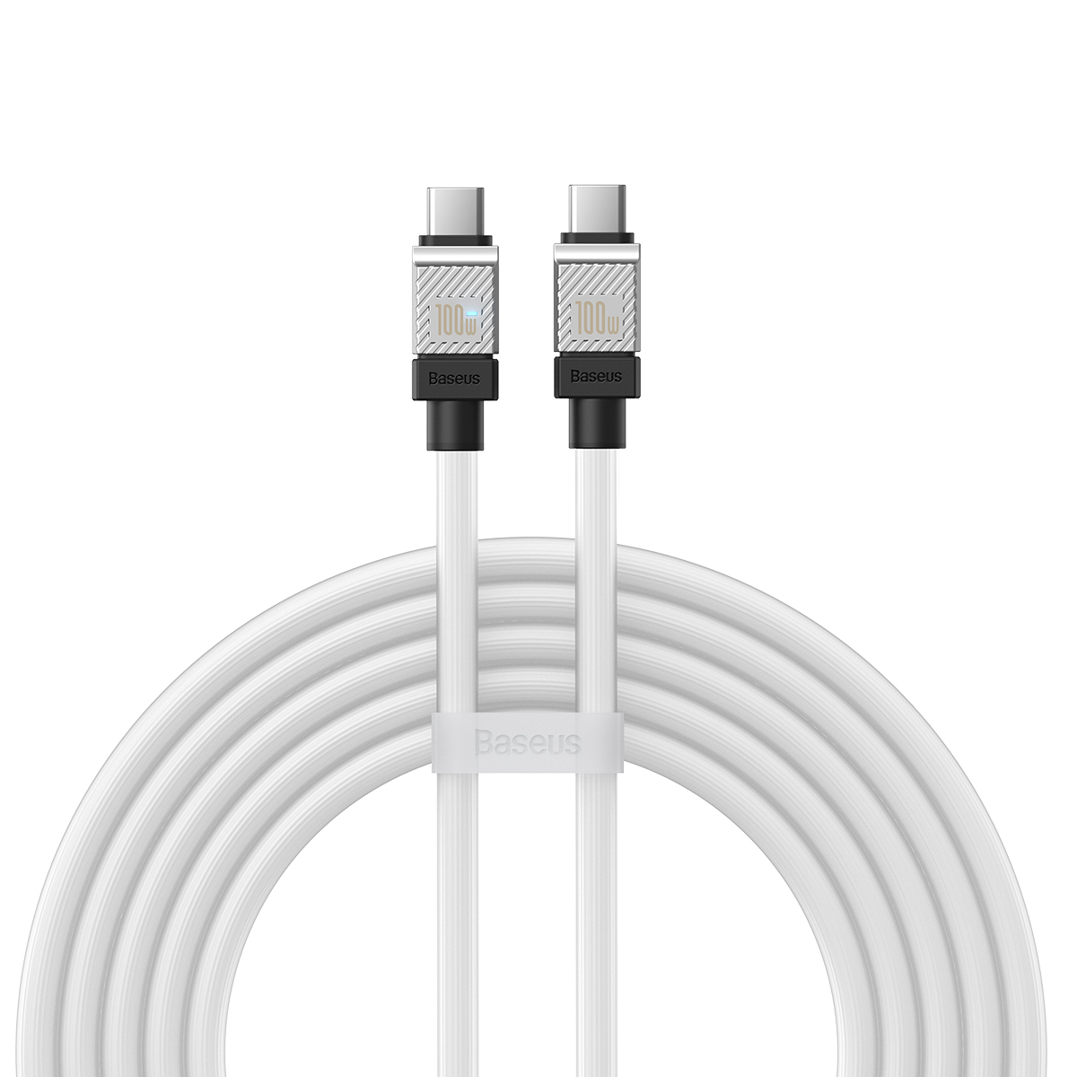 Baseus kabel CoolPlay USB-C - USB-C 2m 100W vit