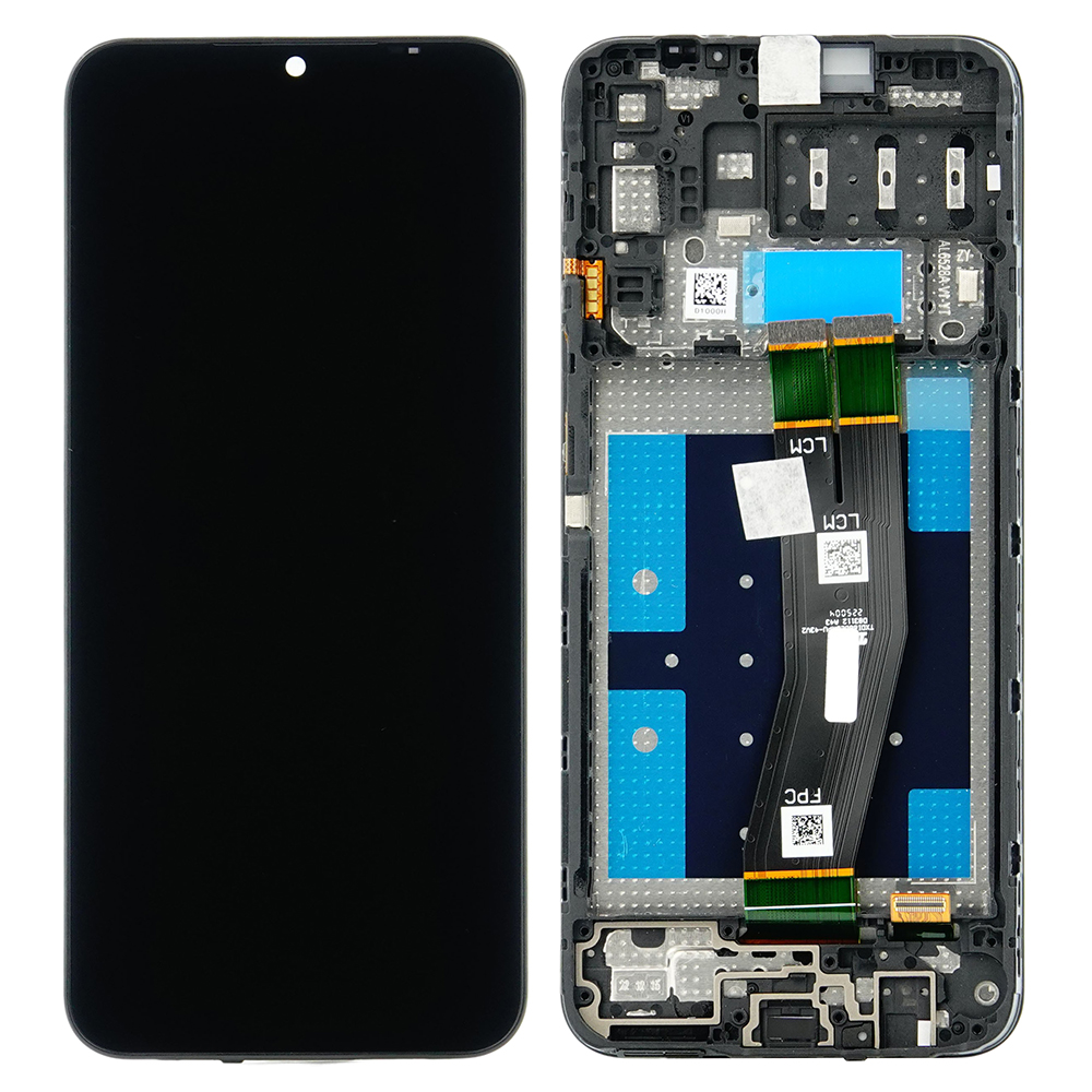 LCD + Touch Panel Samsung Galaxy A14 A145 GH81-23540A GH81-23541A svart frame original