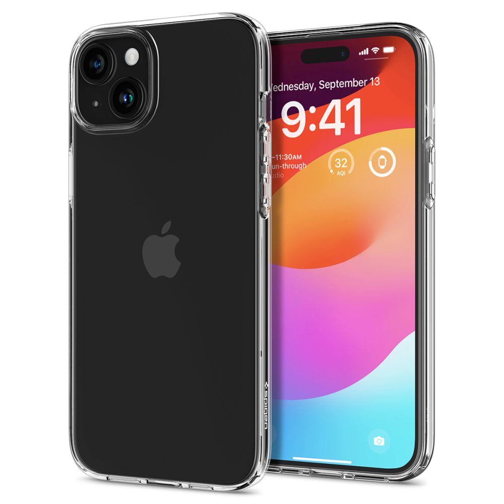 Spigen Liquid Crystal fodral för iPhone 15 Plus crystal transparent