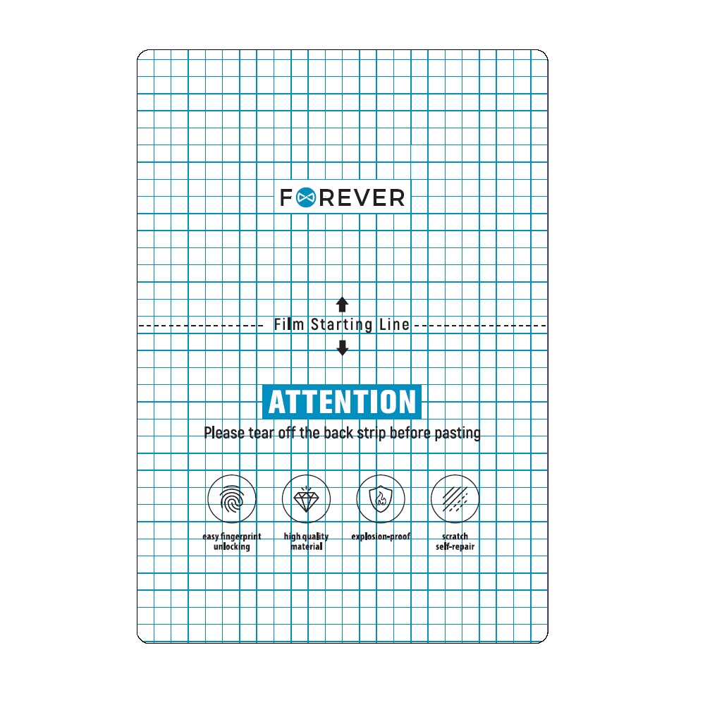 Forever set film anticrash för tablets för a cutting machine 20 pcs 22,5 x 32,5 cm