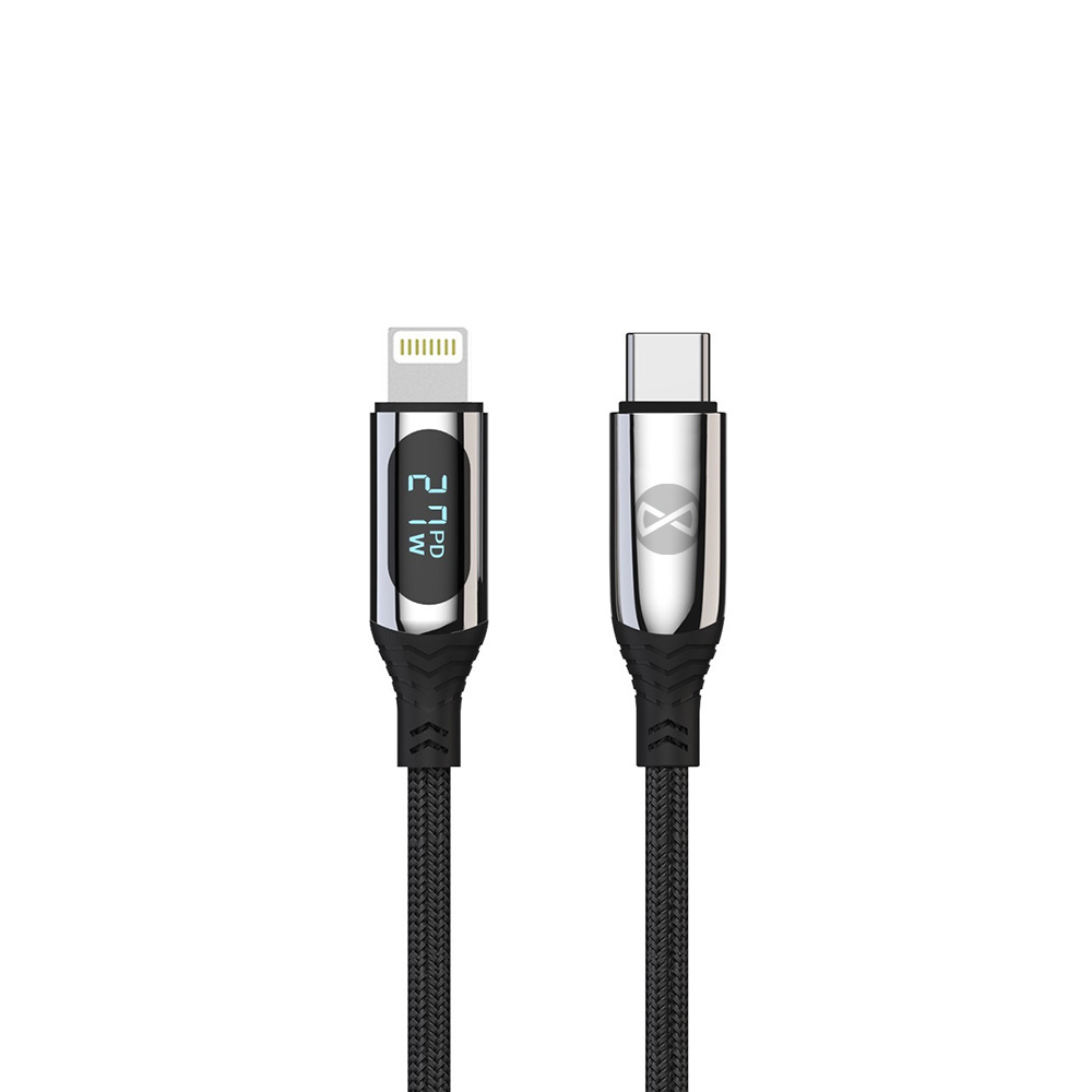 Forever LCD kabel USB-C - Lightning 1,0 m 27W svart