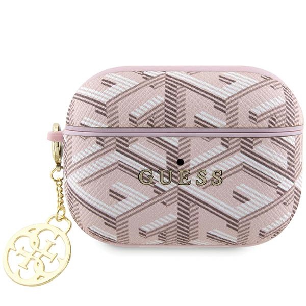 Guess fodral för AirPods Pro 2 GUAP2PGCE4CP rosa Gcube Classic guld Logo W / Charm