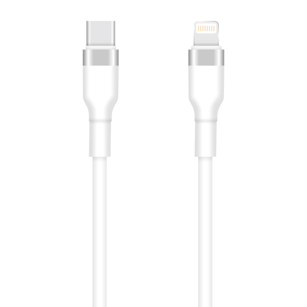 Setty USB-C - Lightning kabel 1m 3A KSC-L-130 vit