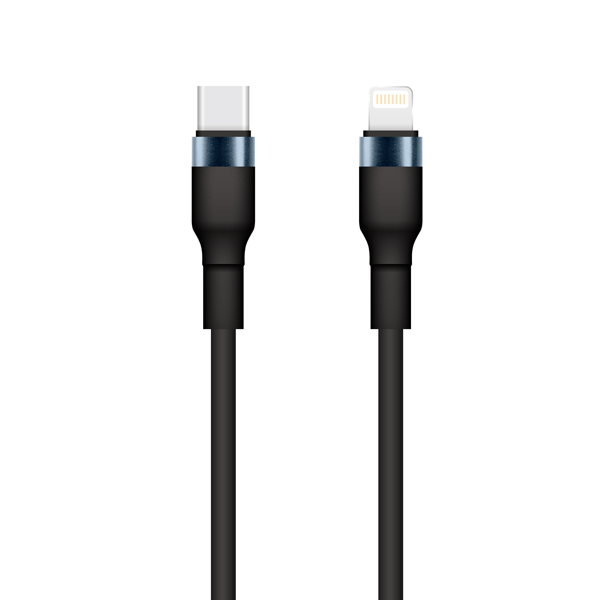 Setty USB-C - Lightning kabel 1m 3A KSC-L-131 svart