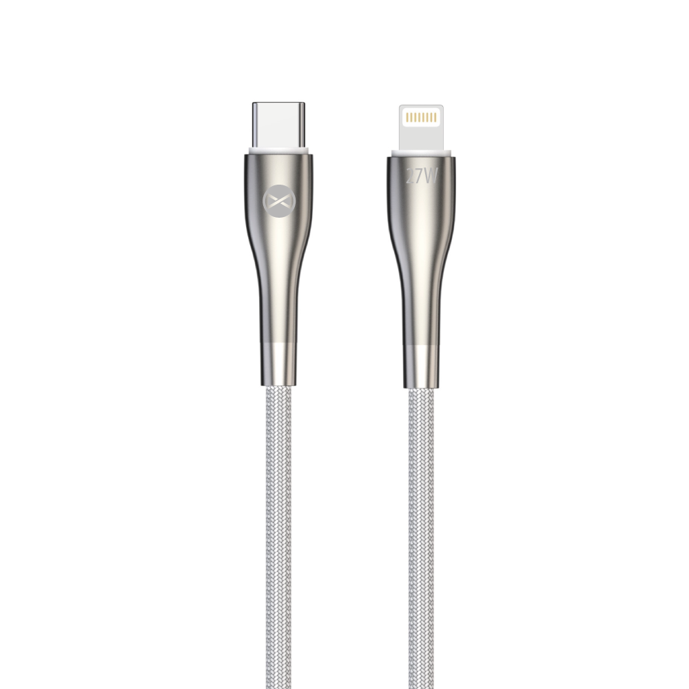 Forever Sleek kabel USB-C - Lightning 1,0 m 27W vit