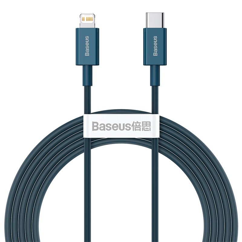 Baseus cabel Superior PD USB-C - Lightning 2,0m blå 20W