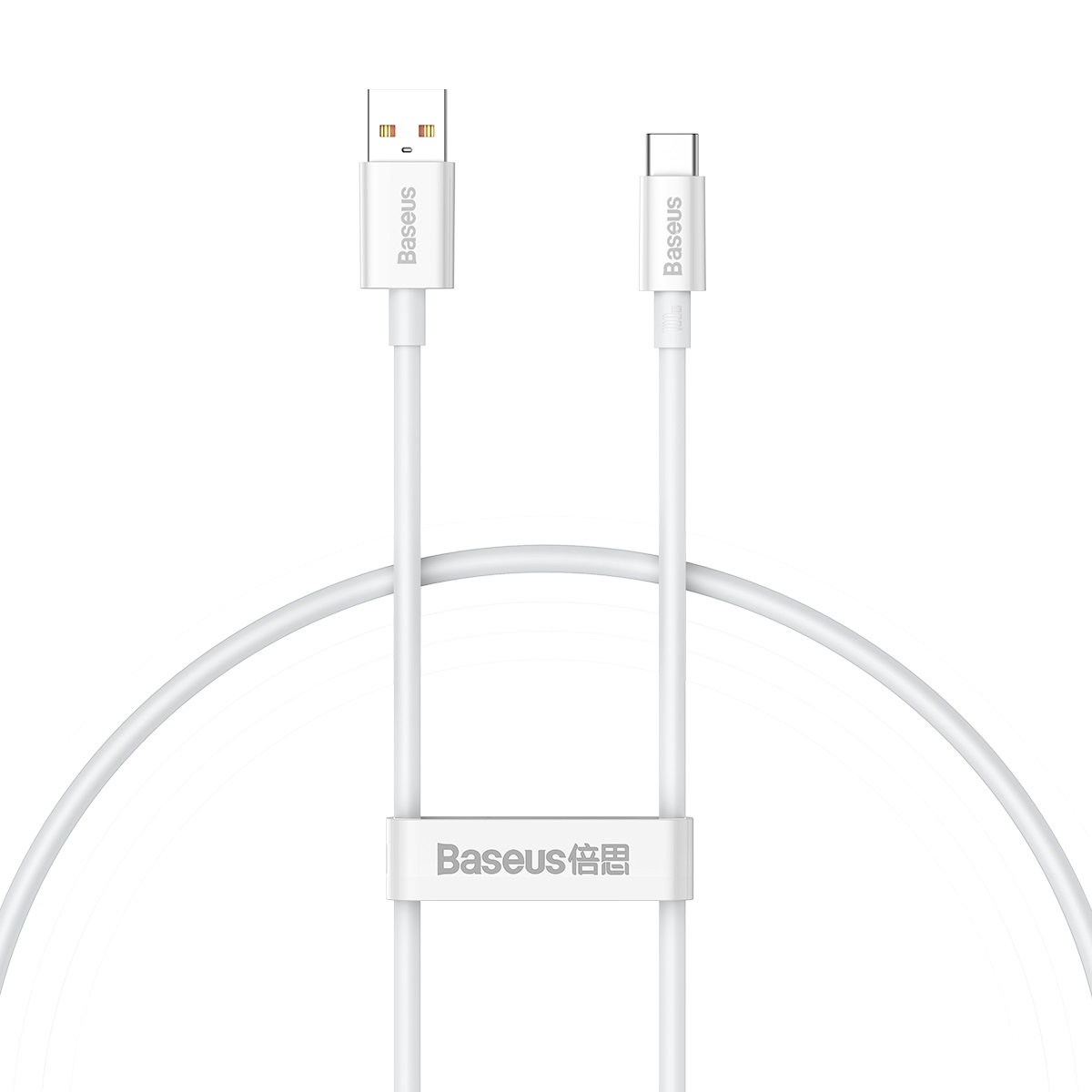 Baseus cabel Superior USB - USB-C 0,25m moon vit 100W