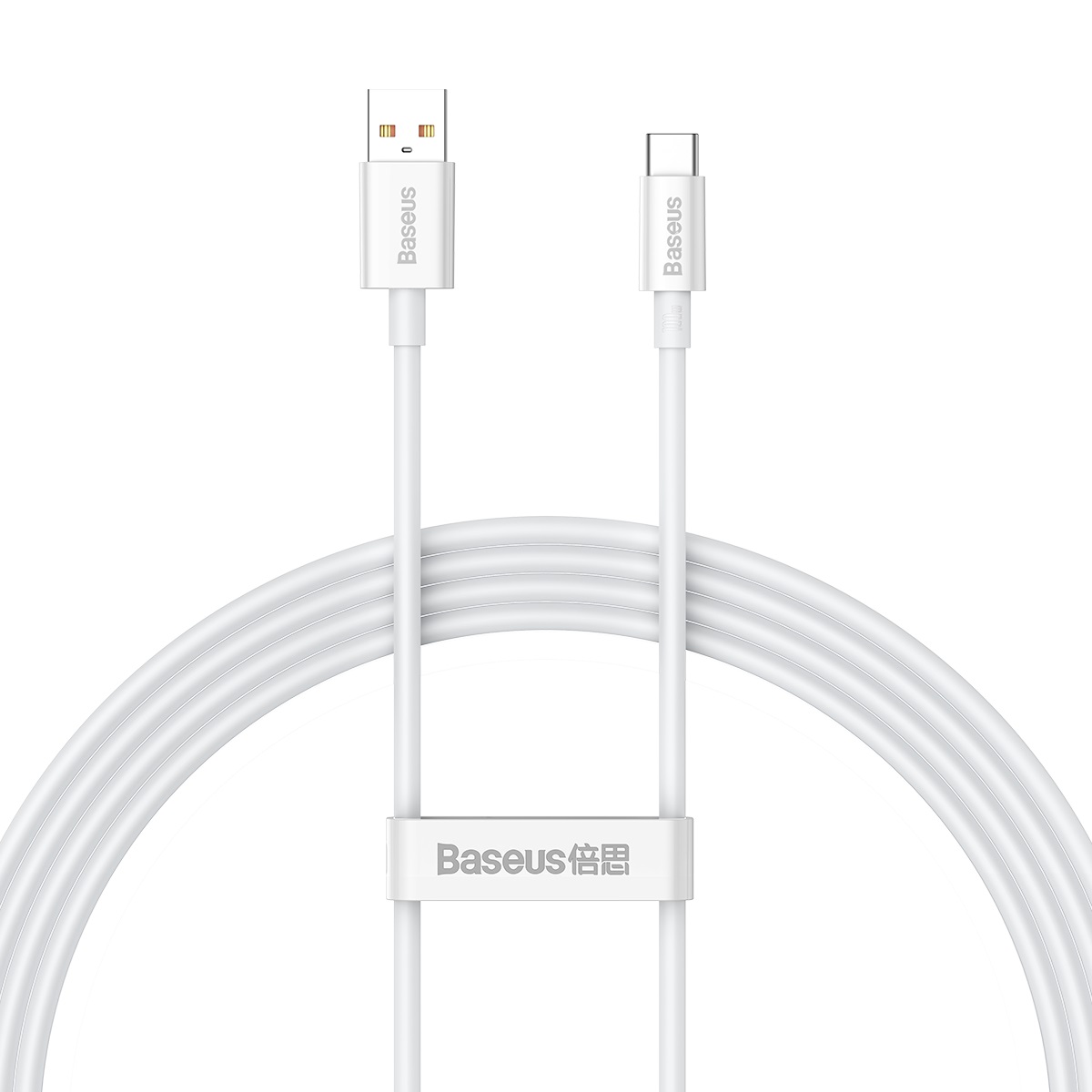 Baseus kabel Superior USB - USB-C 1,5m moon vit 100W