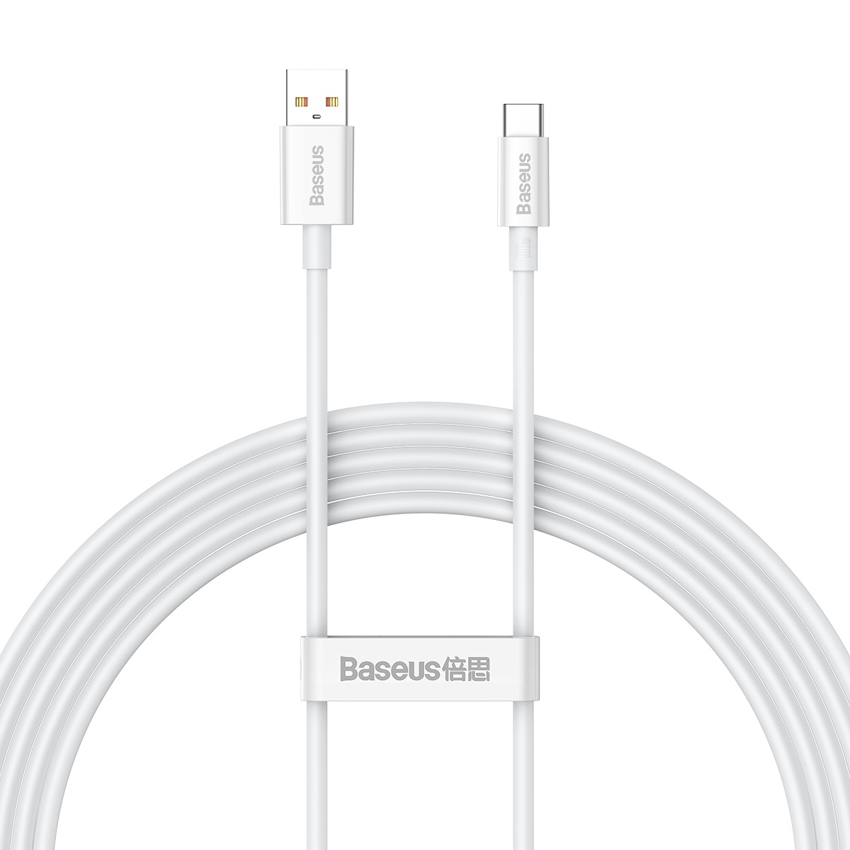 Baseus kabel Superior USB - USB-C 2,0m moon vit 100W