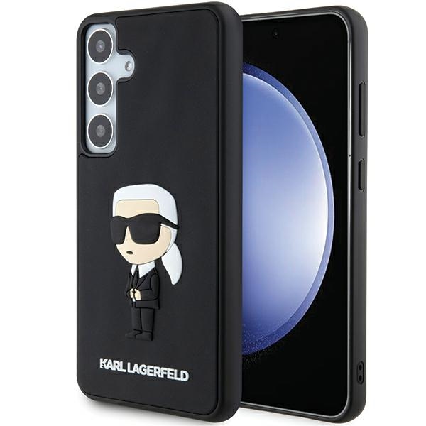 Karl Lagerfeld fodral för Samsung Galaxy S24 Plus KLHCS24M3DRKINK svart HC 3D RUBBER IKONIK NFT